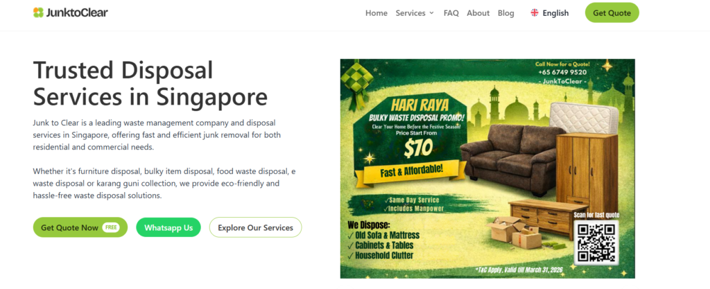 trusted furniture disposal services singapore